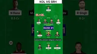 KOL vs SRH dream11 prediction | kol vs srh | kol vs srh dream11