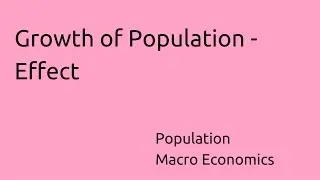 Effect of Growth on Population | Population | CA CPT | CS & CMA Foundation | Class 11 | Class 12