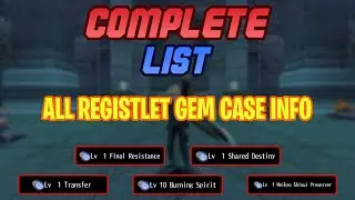 ALL 77 COMPLETE LIST of Registlet Gem Cases - Toram Online