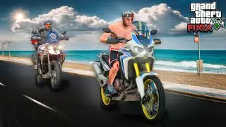 FUGA ENTRE AMIGOS - FUGA DE AFRICA TWIN (INSANO DEMAIS)  - GTA V
