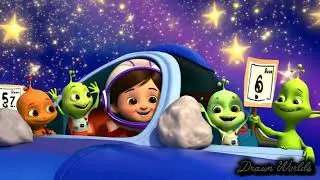 Counting on the moon | baby poems | kids cartoon | cartoons | @Drawn Worlds