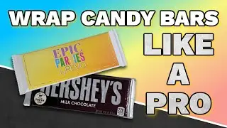 How to wrap a Standard Candy Bar for Party Favors  (2 ways)