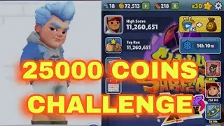 Subway Surfers Live 25000 coins challenge 🔥 Non stop gameplay