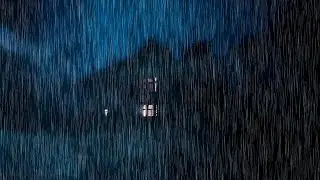 Sleep Sounds Heavy Rain and Thunder on Light House At Night - #cozythunderrain