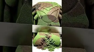SATISFYING Predator ASMR: Slicing Camouflage Sand Crumbles!
