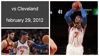Carmelo Anthony 22 pts vs Cleveland Cavaliers Highlights (february 29, 2012)