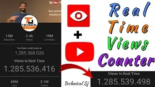 Real Time Views Counter || Count Real Views || Technical Sj || Views Counter
