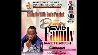 21-NIGTHS WITH THE PROPHET...DAY-12...MINISTRIN: PROPHET ONIFADE SUCCESSOLA GOLD...