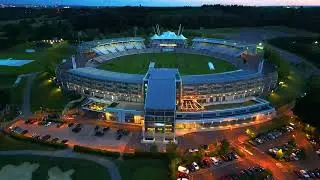 The Ageas Bowl & Hilton Hotel Southampton UK, London Grammar -  Hey Now, DRON, 4K