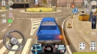 Driving School Sim#8 - Pick Up Truck Unlocked: Blue Car Driving in Paris - Best Android Gameplay