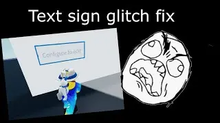 How to fix sign glitch in plane crazy