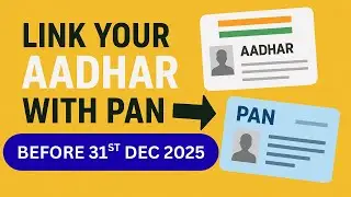 Link PAN with Aadhaar before 31 December 2025 #PAN #Aadhaar
