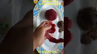 Beautiful art in Beetroot rose flower | culinary art | vegetable garnish | rose garnish