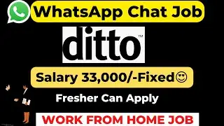 WhatsApp Chat Job For Freshers | Work From Home Job 😍| Latest Jobs For Graduates