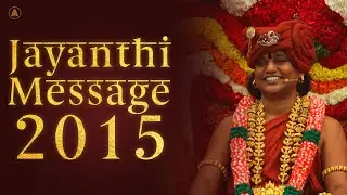Jayanthi Message | Nithyananda Satsang | 01 Jan 2015