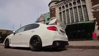 Tuned Subaru STi on Work wheels