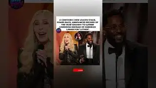 Cher announces Luther Vandross instead of Kendrick Lamar! 🎤😬#kendricklamar #grammys #shorts