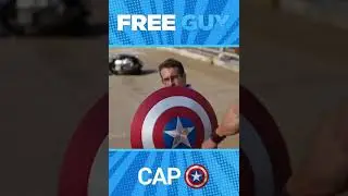 Free Guy | Ryan Reynolds With Captain America Shield & Chris Evans Cameo. #shorts