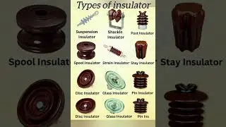  Types of insulator #electricalengineering#electronic#shortsviral #youtubeshorts #ajaykidgyan 