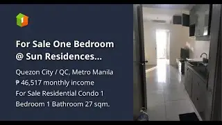 For Sale One Bedroom @ Sun Residences Welcome Rotonda