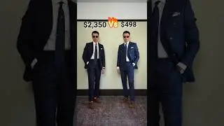 $2,350 vs $498: Navy Suit Edition    #mensfashion #menswear #suits #springfashion #dapper