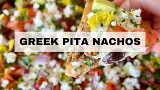 Greek Pita Chip Nachos