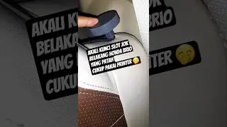 kunci slot jok lock knob #honda #brio #manual #old #2015 #lock #knob #seat #cara #how #car #diy