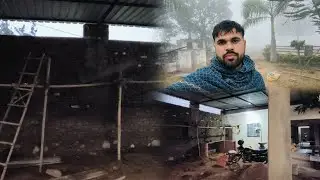 Сегодня я приступил к штукатурным работам.