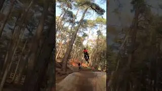 Chicksands bike park, 8 pack, mulch jump & lines in the pines.  @HELFARE