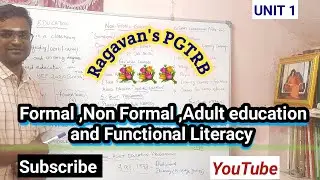 Formal, Non formal , Adult education and Functional Literacy in tamil