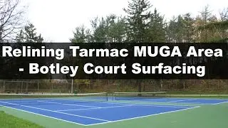 Relining Tarmac MUGA Area - Botley Court Surfacing