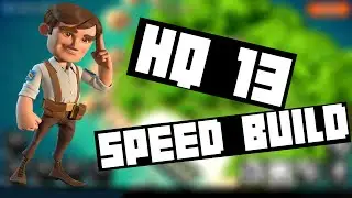 HEADQUARTERS 13 SPEED BUILD | Boom Beach | Around 200 Medals