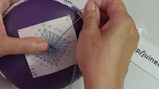 Tutorial (04) Sol de Ojete Cuadrado de 24 alfileres Configuración de Puntada #2