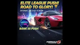ASPHALT 8 LIVE: Pushing to ELITE LEAGUE! (Rank 35 Challenge)