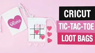 Personalized Cricut Iron-On Tic Tac Toe Loot Bags