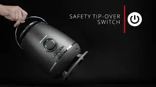 TOUGH MASTER 360 Degree Ceramic Fan Heater 1800W: Carry Handle & Wireless Remote