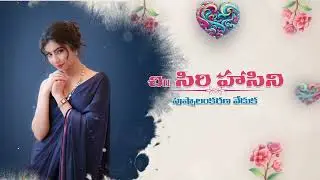 Traditional half saree invitation video Telugu & English - 042