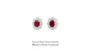 Precious Ruby Diamond Earring