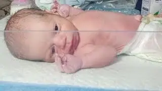 NICU Baby Discharge | Cute Newborn Baby&rsquo;s Happy Movements from Hospital to Home