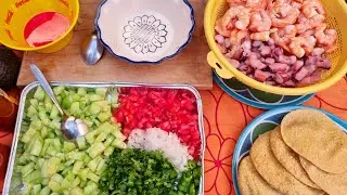 Coctel. CAMARON Y PULPO a mi ESTILO!!!  🇸🇳😋 ALGO SABROSO!!!