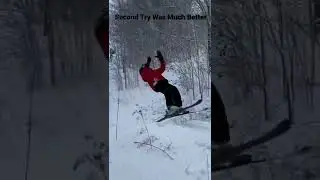 Backflip progression on skis