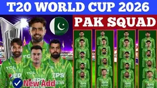 Pakistan T20 World Cup 2026 Squad 🇵🇰 | Final Team Analysis | Playing XI 🔥