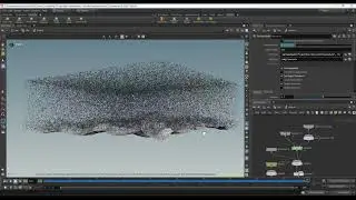 Rain simulation in Houdini