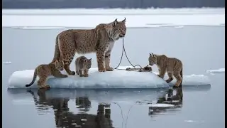 Lynx Trapped on Ice with Her Cubs. You Won&rsquo;t Believe Who Came to Save Them&hellip;