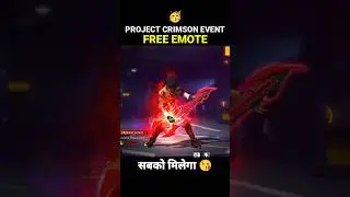 Project Crimson Event Free Emotes 😱🔥 Project Crimson Event Free Fire | Free Fire New #shorts