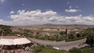 360 video: View from Piazzale Michelangelo, Florence, Italy