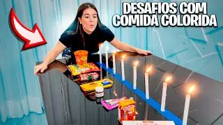 DESAFIOS DE COMIDA COLORIDA DA CAROL!