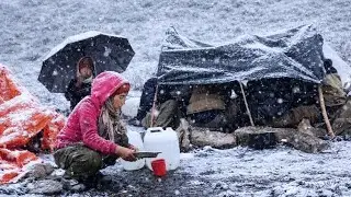 Inside Dolpa’s Coldest Region | A Family’s Real Experience Living in Nature, Caves & Tents🌧️🌧️🌧️
