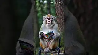 monkey reading a comics