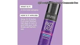 John Frieda Anti Frizz Hairspray Review: Does It Truly Block Humidity & Tame Frizz?